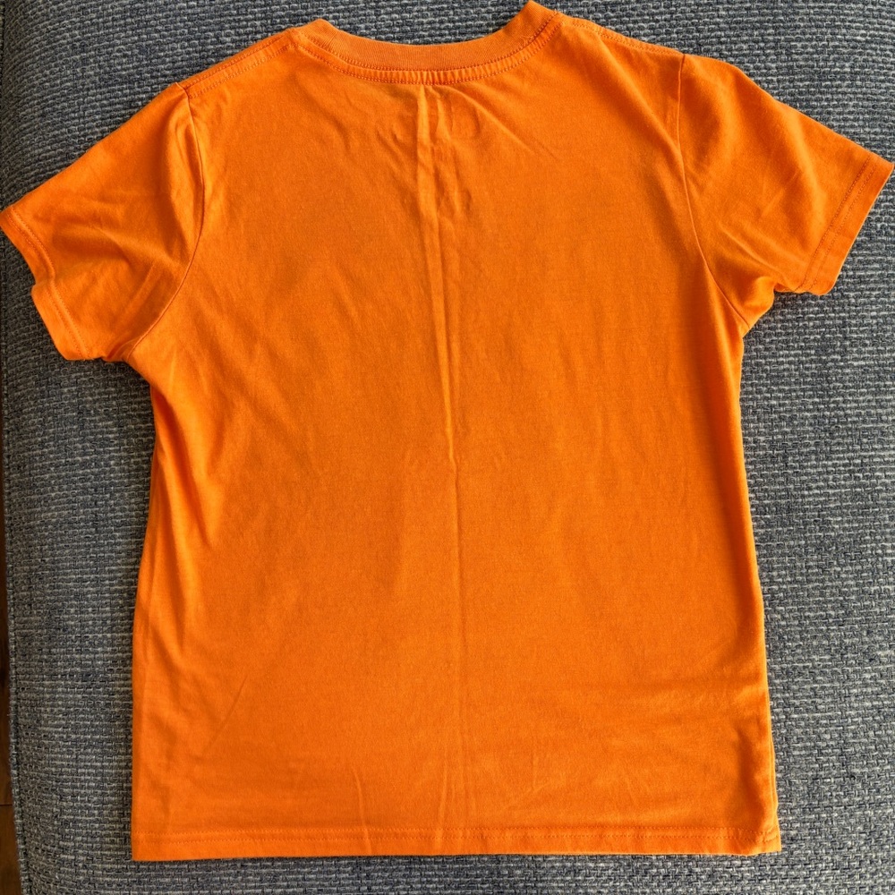 Nintendo Super Mario Boo Graphic Tee Orange Boys Size L 10/12 - Picture 2 of 3